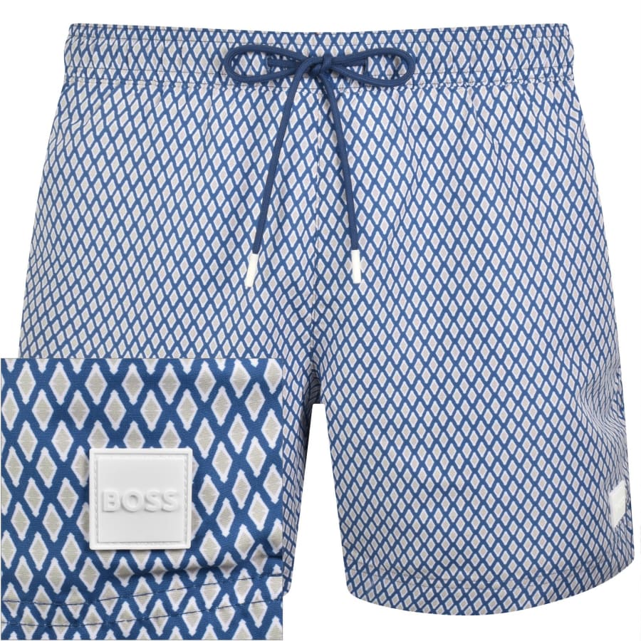 Image number 1 for BOSS Vibe Swim Shorts Blue