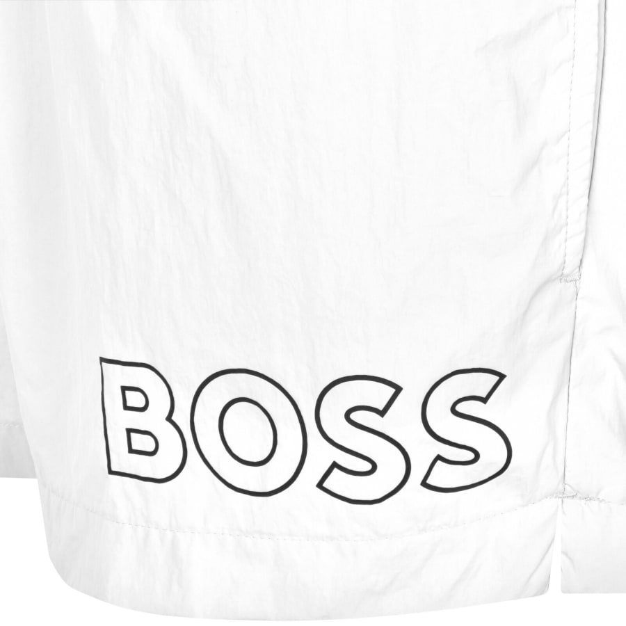Image number 3 for BOSS Mooneye Swim Shorts White