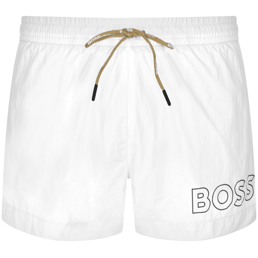 Image number 1 for BOSS Mooneye Swim Shorts White