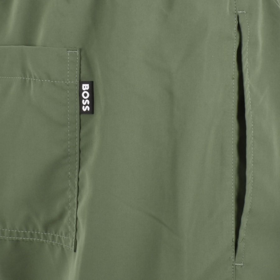 Image number 4 for BOSS Swordfish Swim Shorts Green