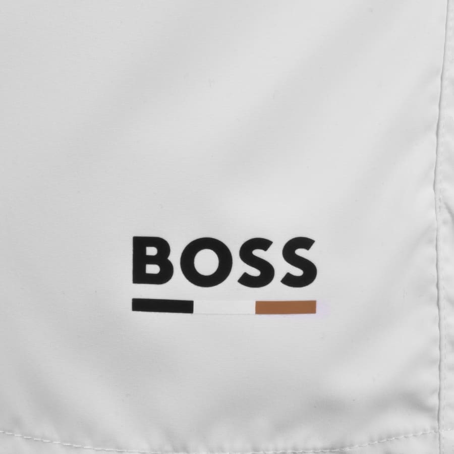 Image number 3 for BOSS Swordfish Swim Shorts White
