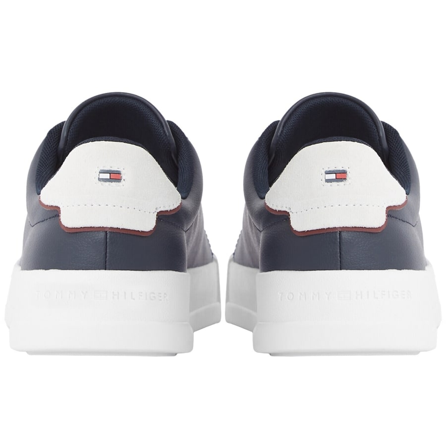Image number 2 for Tommy Hilfiger Court Trainers Navy