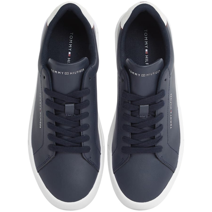 Image number 3 for Tommy Hilfiger Court Trainers Navy