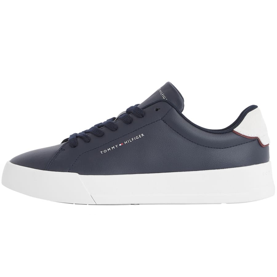 Image number 1 for Tommy Hilfiger Court Trainers Navy