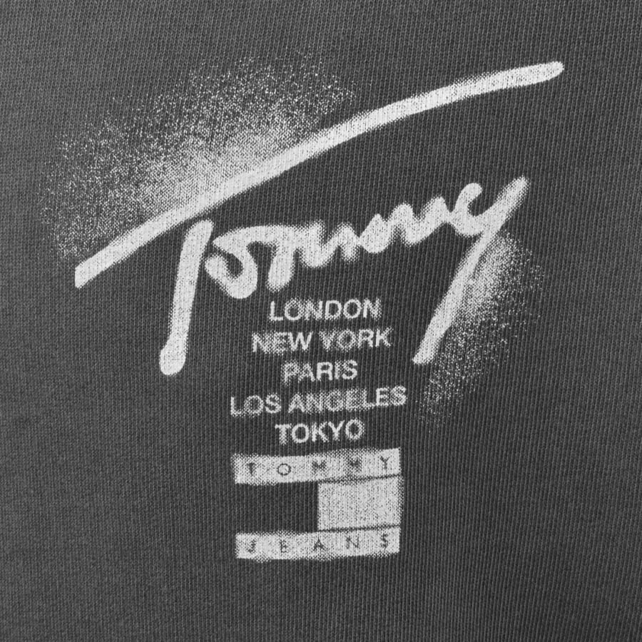 Image number 3 for Tommy Jeans Logo Hoodie Black