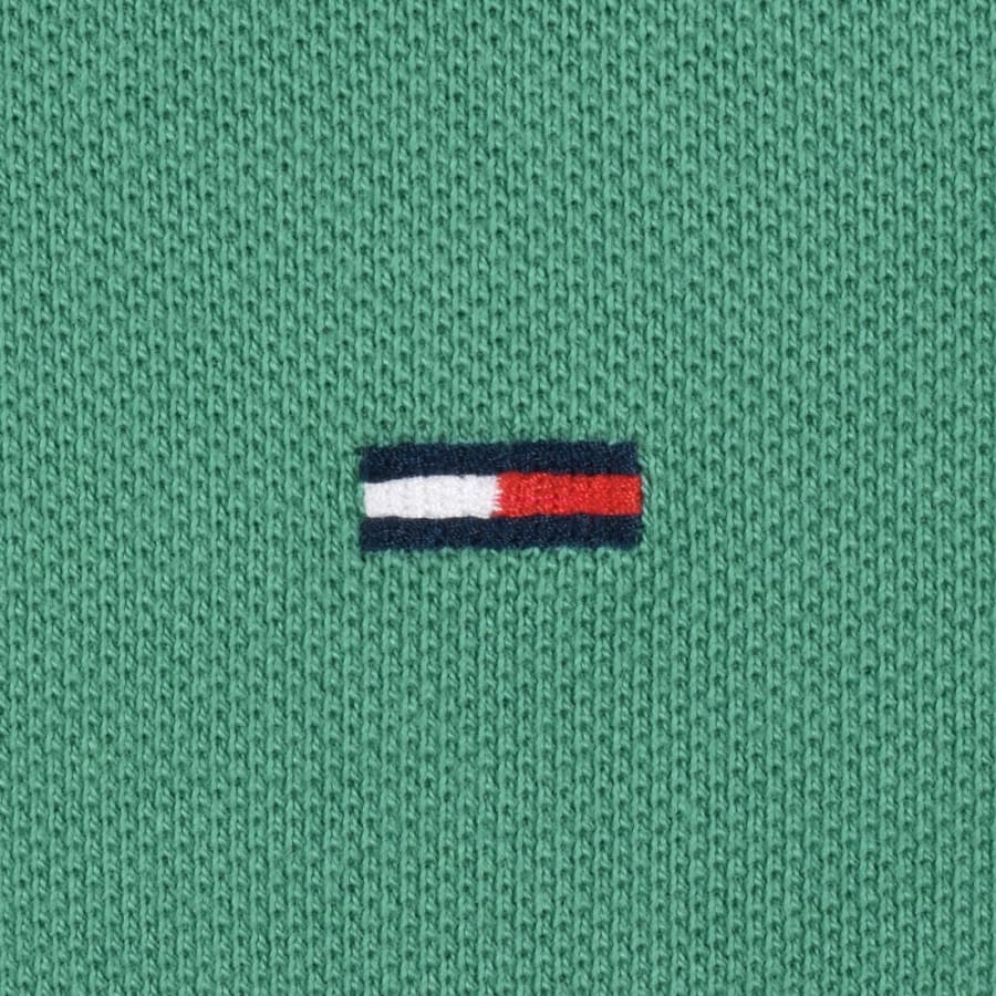 Image number 3 for Tommy Jeans Tipped Polo Shirt Green