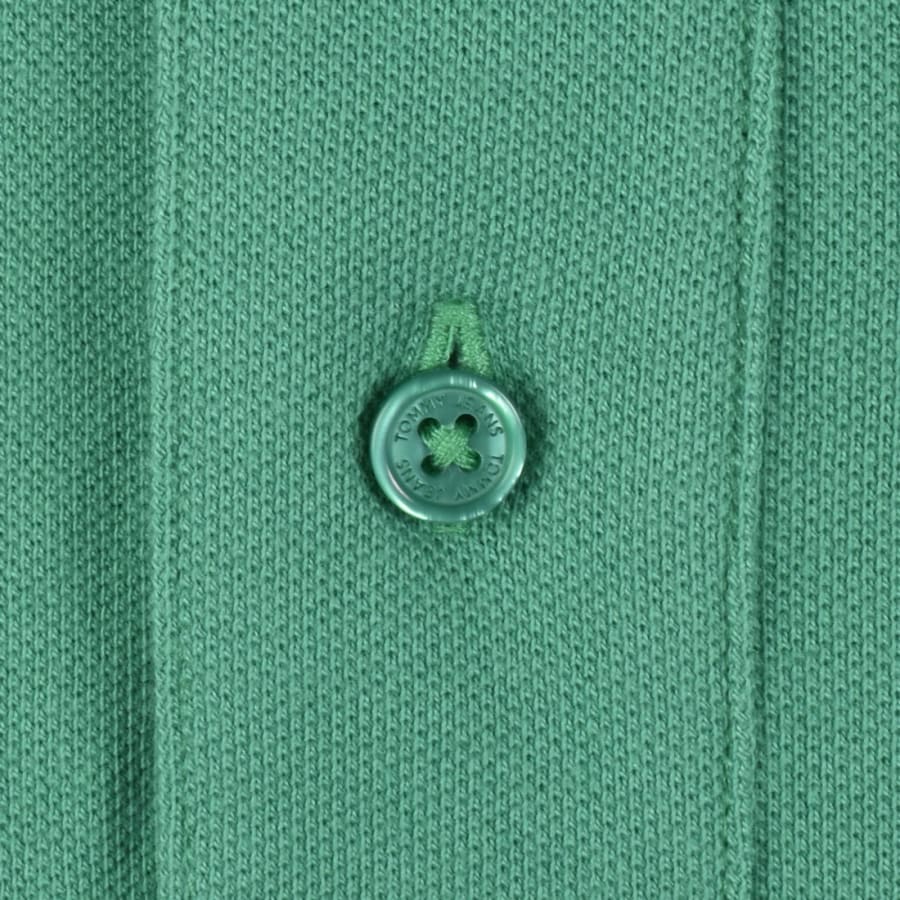 Image number 4 for Tommy Jeans Tipped Polo Shirt Green