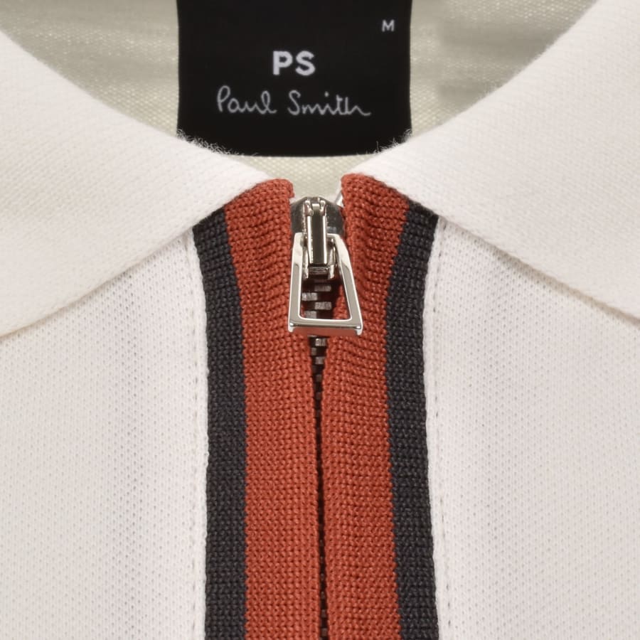 Image number 4 for Paul Smith Regular Fit Zip Polo White