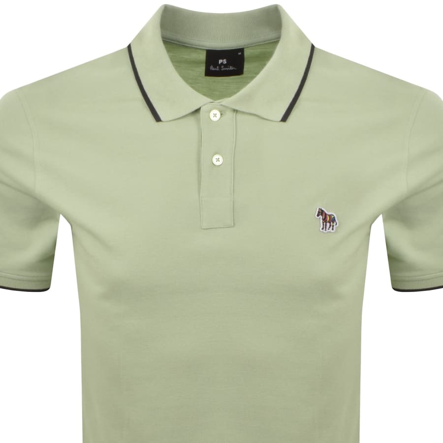 Image number 2 for Paul Smith Zebra Polo T Shirt Green