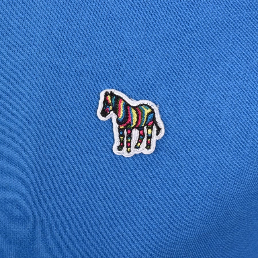 Image number 3 for Paul Smith Half Zip Zebra Sweatshirt Blue