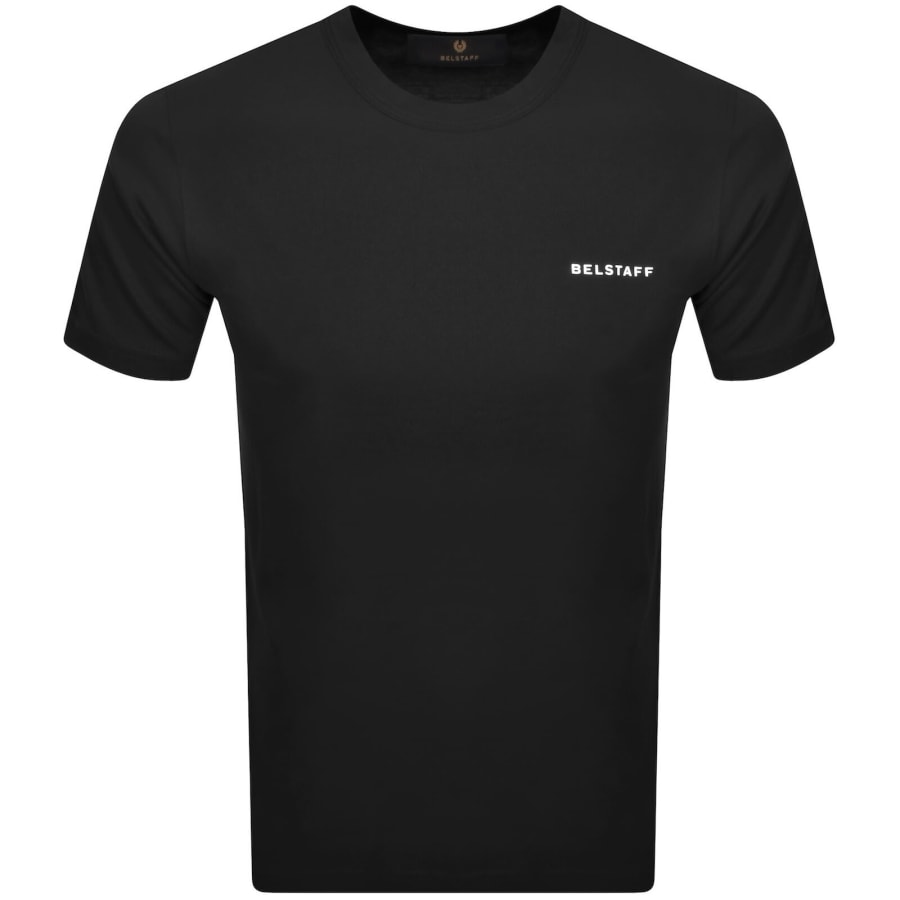 Image number 2 for Belstaff Relaxed Fit Border T Shirt Black