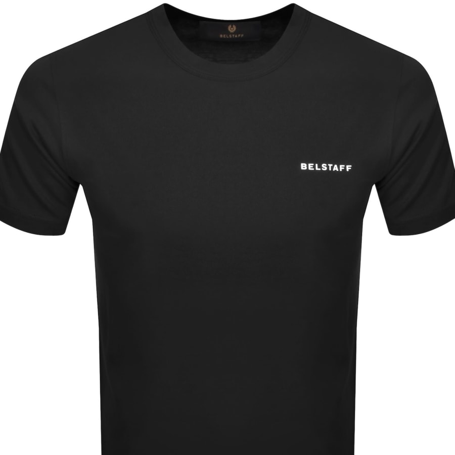 Image number 3 for Belstaff Relaxed Fit Border T Shirt Black