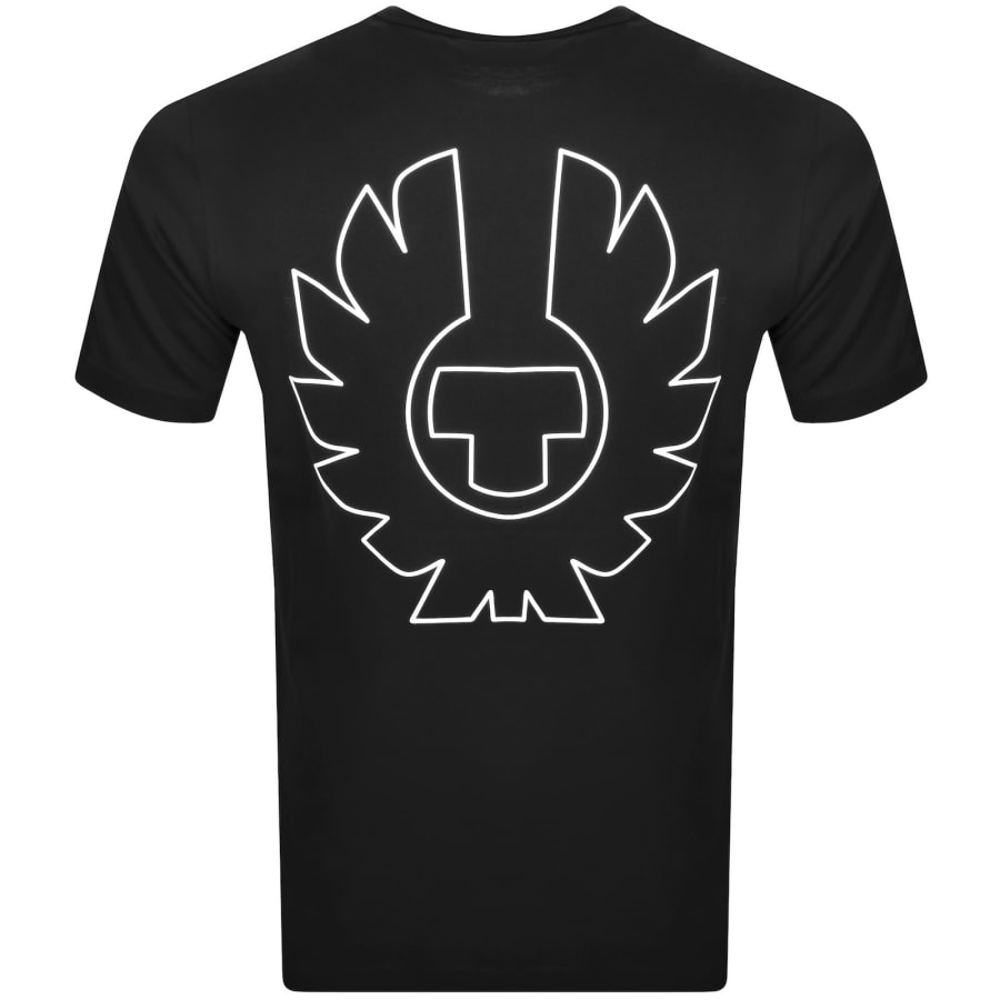Image number 5 for Belstaff Relaxed Fit Border T Shirt Black