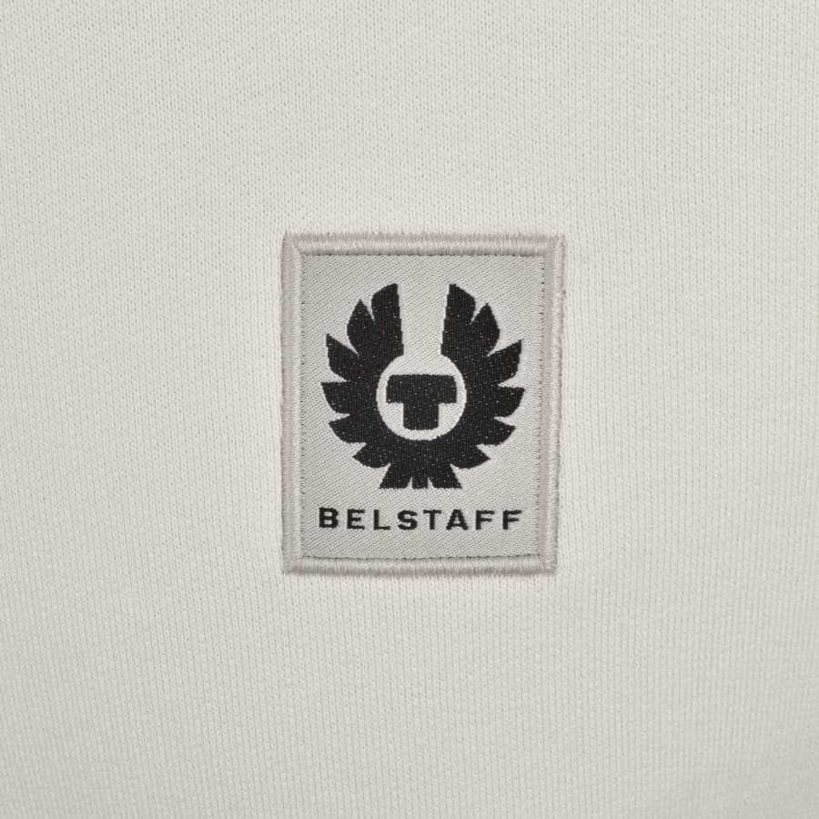 Image number 3 for Belstaff Quarter Zip Sweatshirt Off White