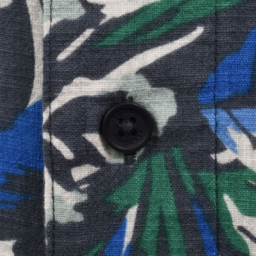 Image number 4 for Tommy Hilfiger Bowling Shirt Blue