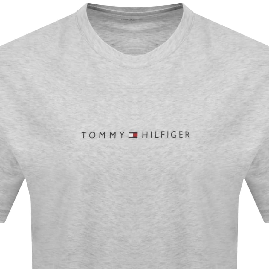 Image number 2 for Tommy Hilfiger Logo T Shirt Grey