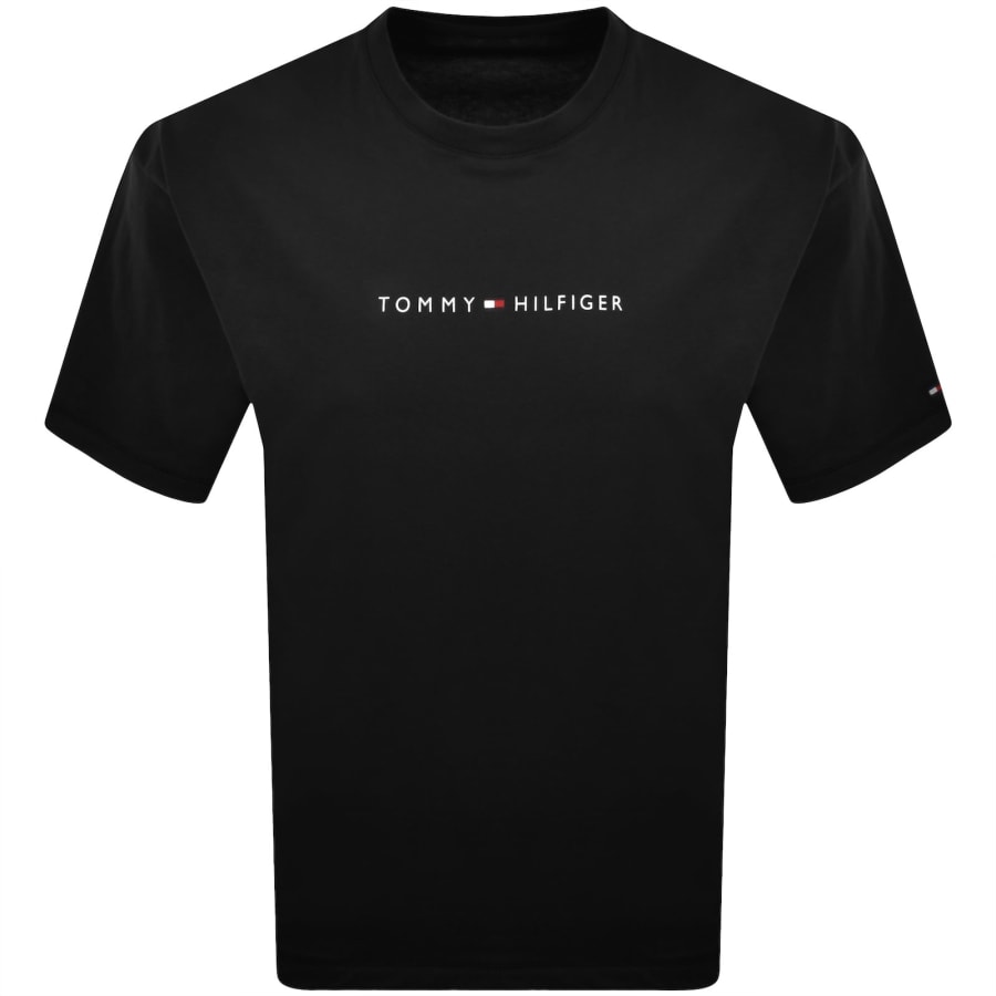 Image number 1 for Tommy Hilfiger Logo T Shirt Black