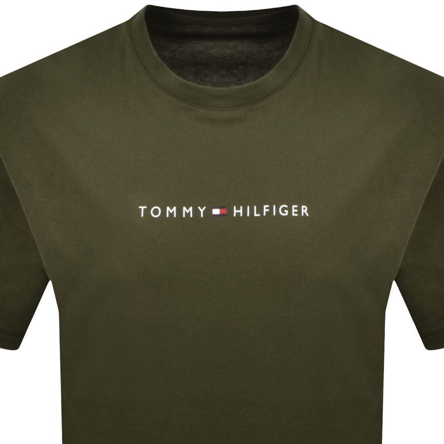 Image number 2 for Tommy Hilfiger Logo T Shirt Green
