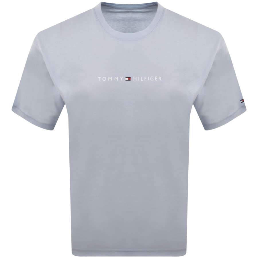 Image number 1 for Tommy Hilfiger Logo T Shirt Blue
