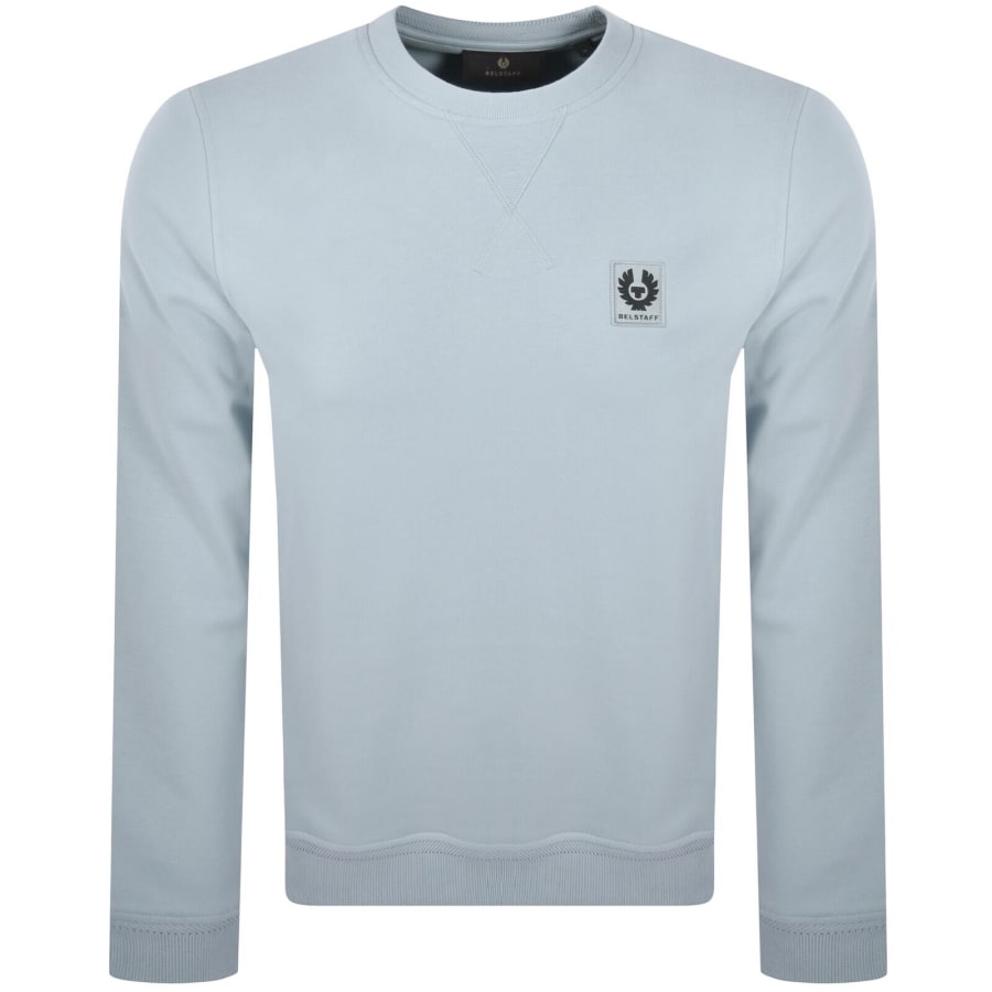 Image number 1 for Belstaff Crew Neck Sweatshirt Sky Blue