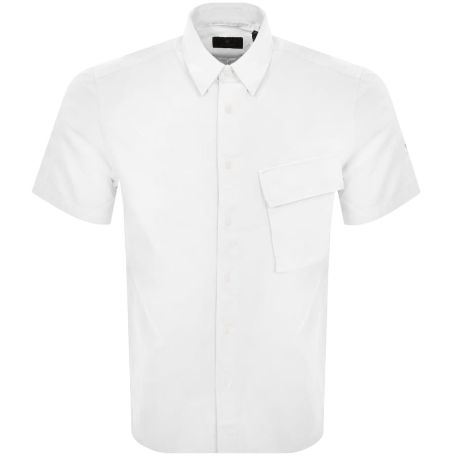 Image number 2 for Belstaff Scale Short Sleeved Shirt White