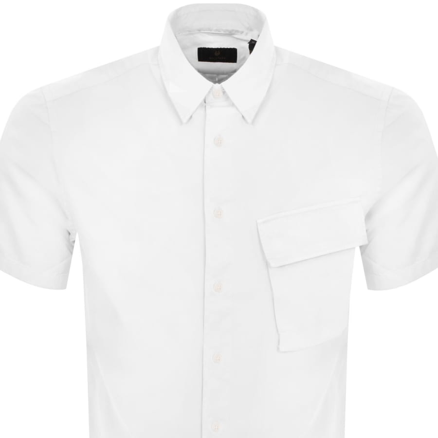 Image number 3 for Belstaff Scale Short Sleeved Shirt White
