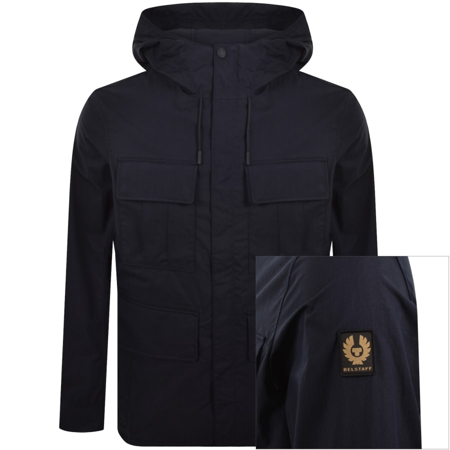Image number 1 for Belstaff Cargo Jacket Navy