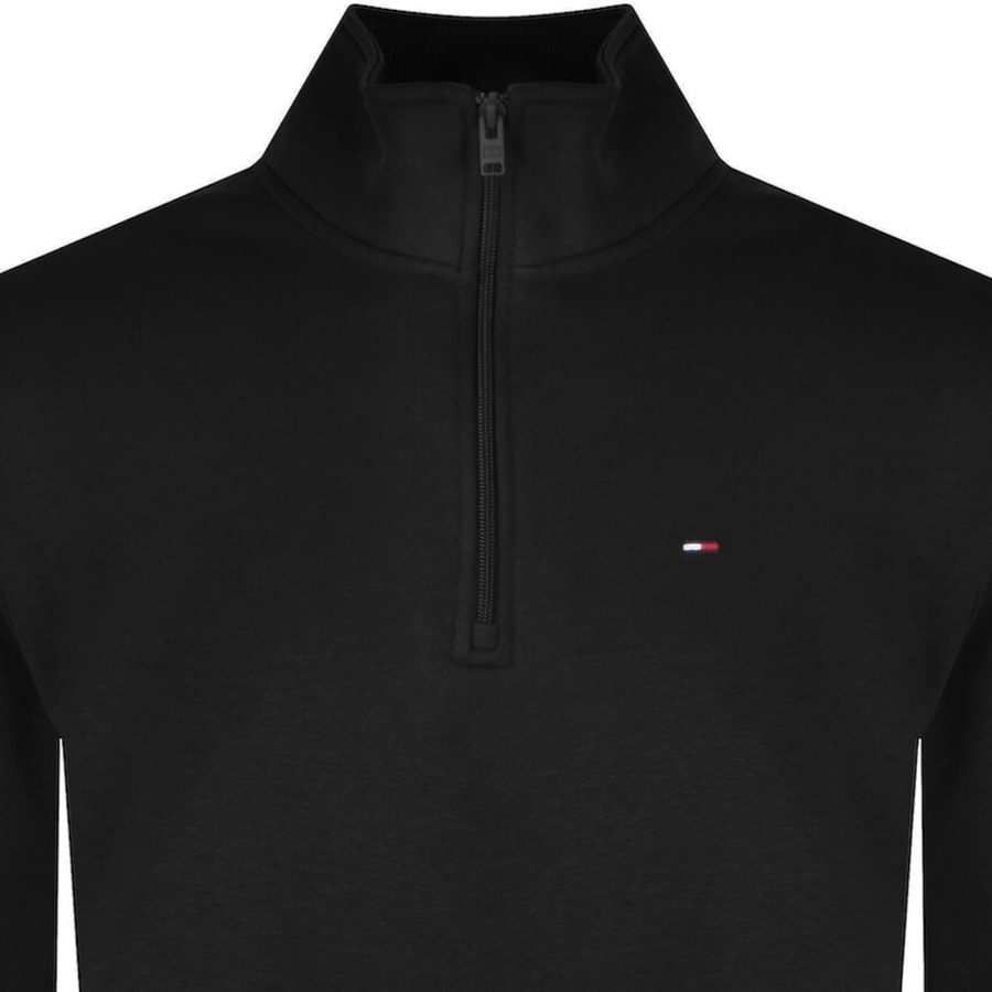 Image number 2 for Tommy Jeans Quarter Zip Sweatshirt Black