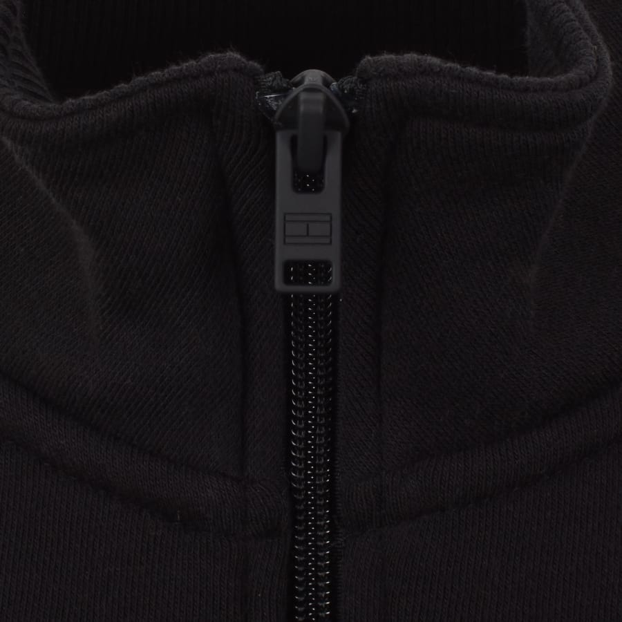 Image number 4 for Tommy Jeans Quarter Zip Sweatshirt Black