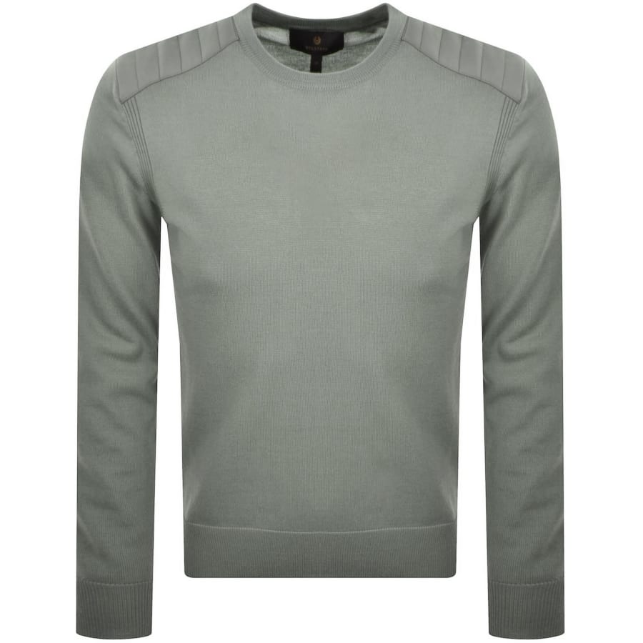 Image number 2 for Belstaff Kerrigan Knit Jumper Green