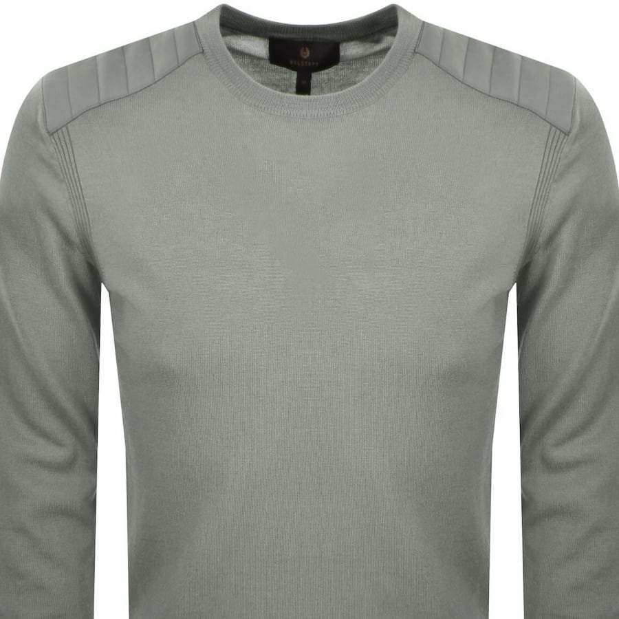 Image number 3 for Belstaff Kerrigan Knit Jumper Green