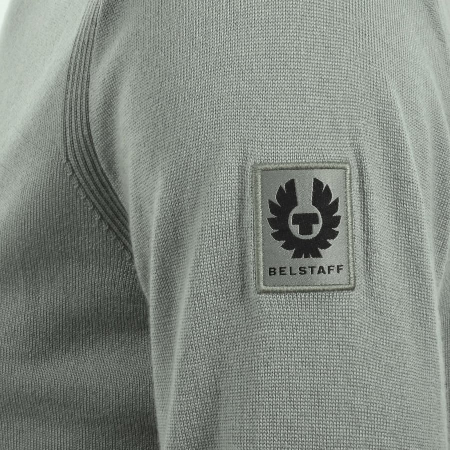 Image number 4 for Belstaff Kerrigan Knit Jumper Green