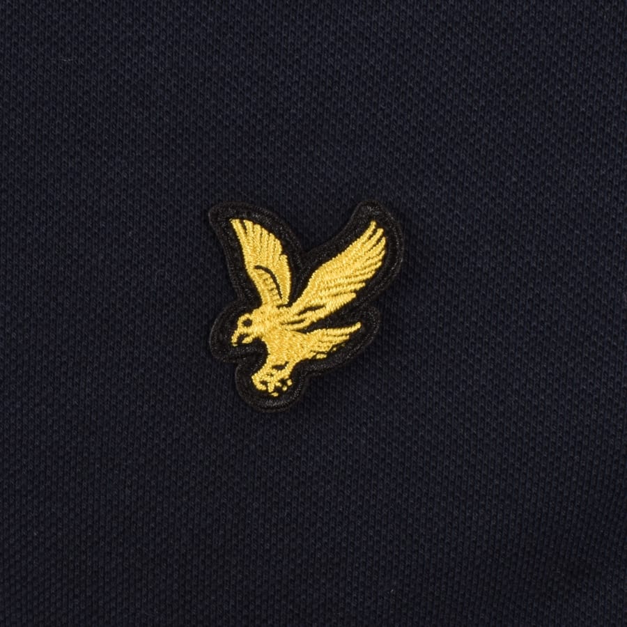 Image number 3 for Lyle And Scott Fine Tipped Polo T Shirt Navy