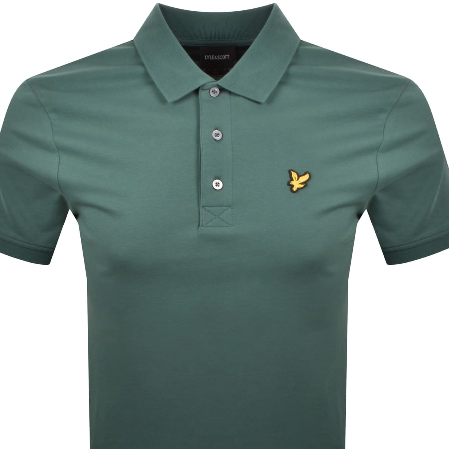 Image number 2 for Lyle And Scott Short Sleeved Polo T Shirt Green