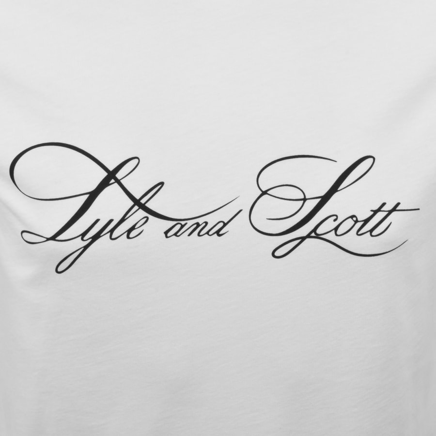 Image number 3 for Lyle And Scott Superfine Graphic T Shirt White