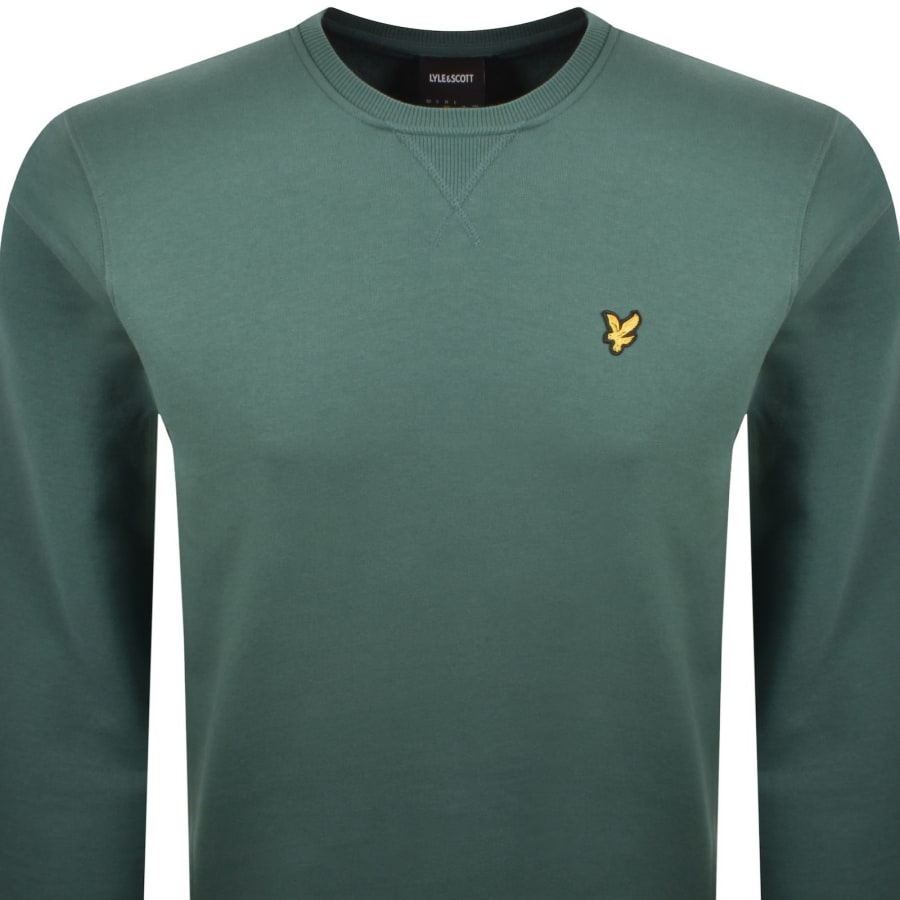 Image number 2 for Lyle And Scott Crew Neck Sweatshirt Green