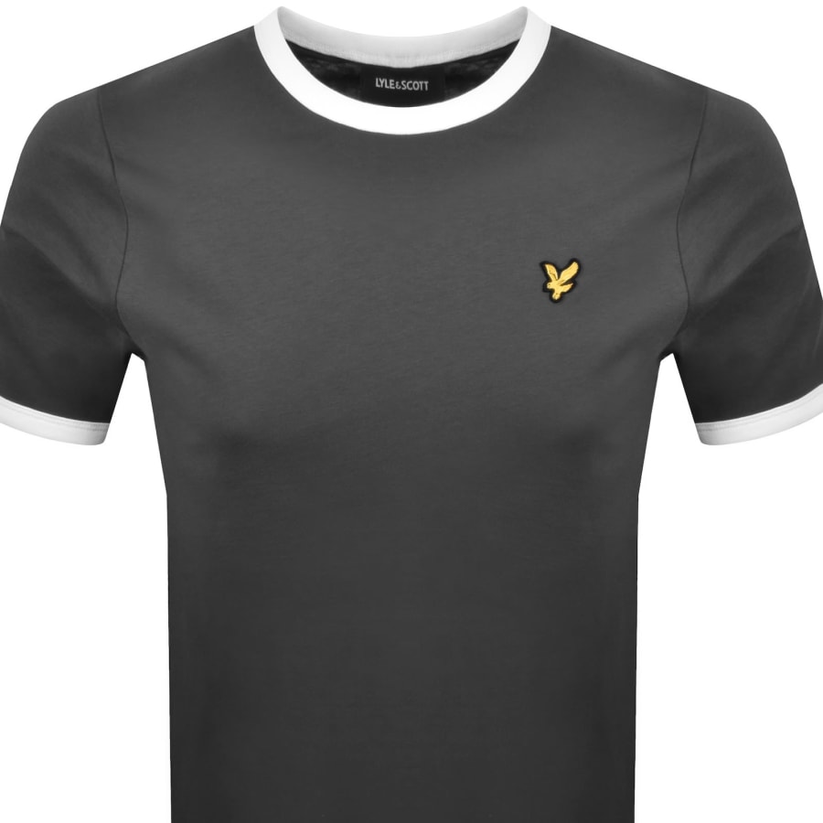 Image number 2 for Lyle And Scott Ringer T Shirt Grey