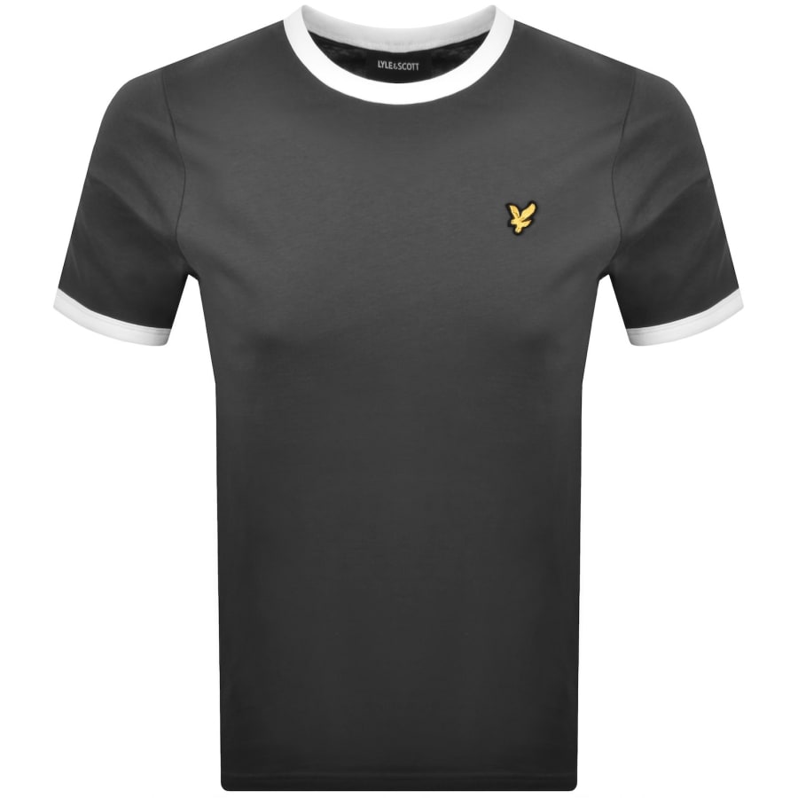 Image number 1 for Lyle And Scott Ringer T Shirt Grey