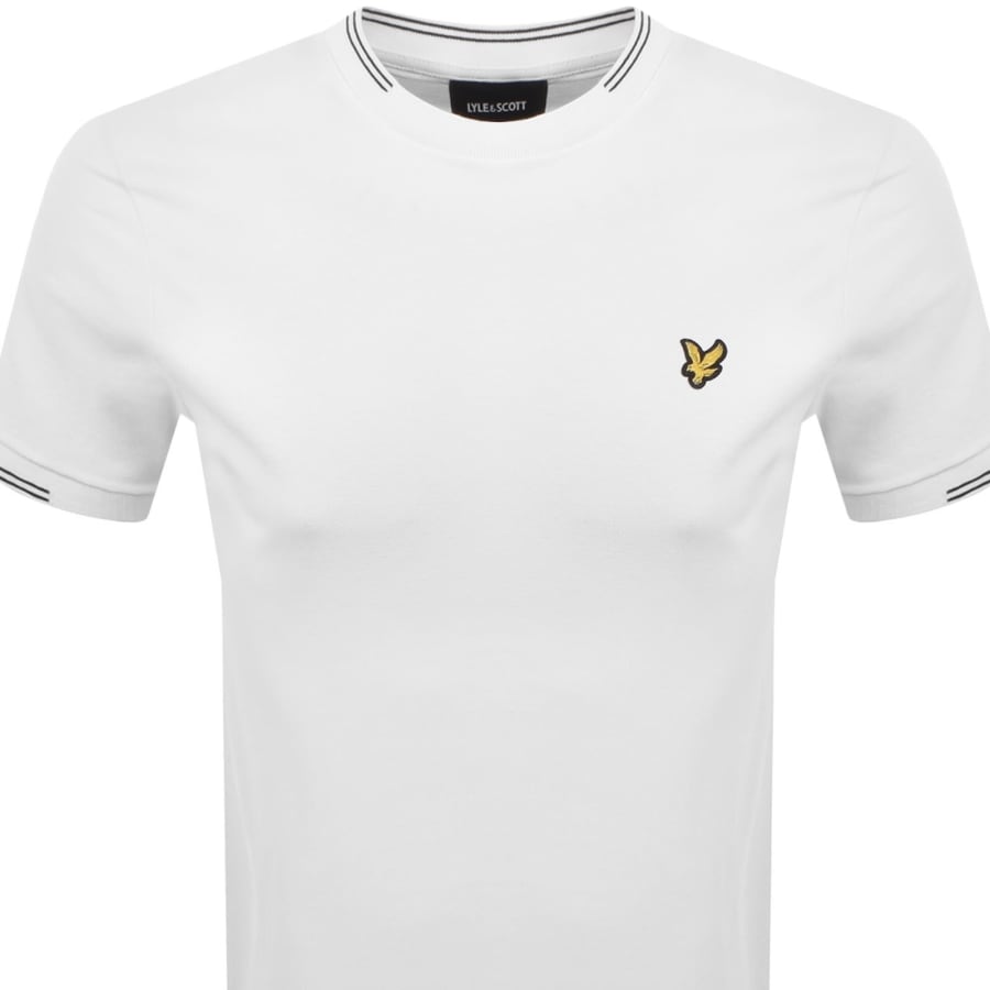 Image number 2 for Lyle And Scott Fine Tipped T Shirt White