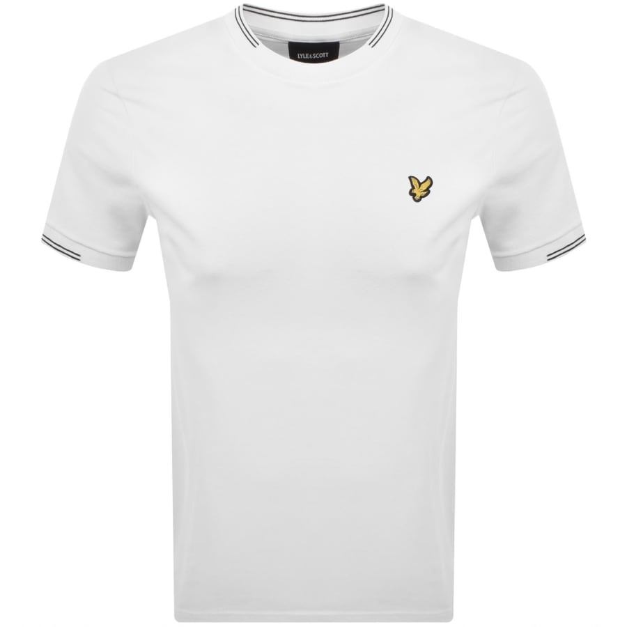 Image number 1 for Lyle And Scott Fine Tipped T Shirt White