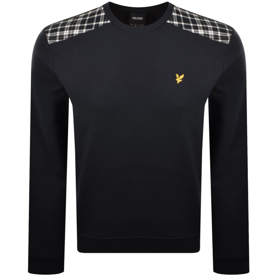 Image number 1 for Lyle And Scott Panelled Sweatshirt Navy