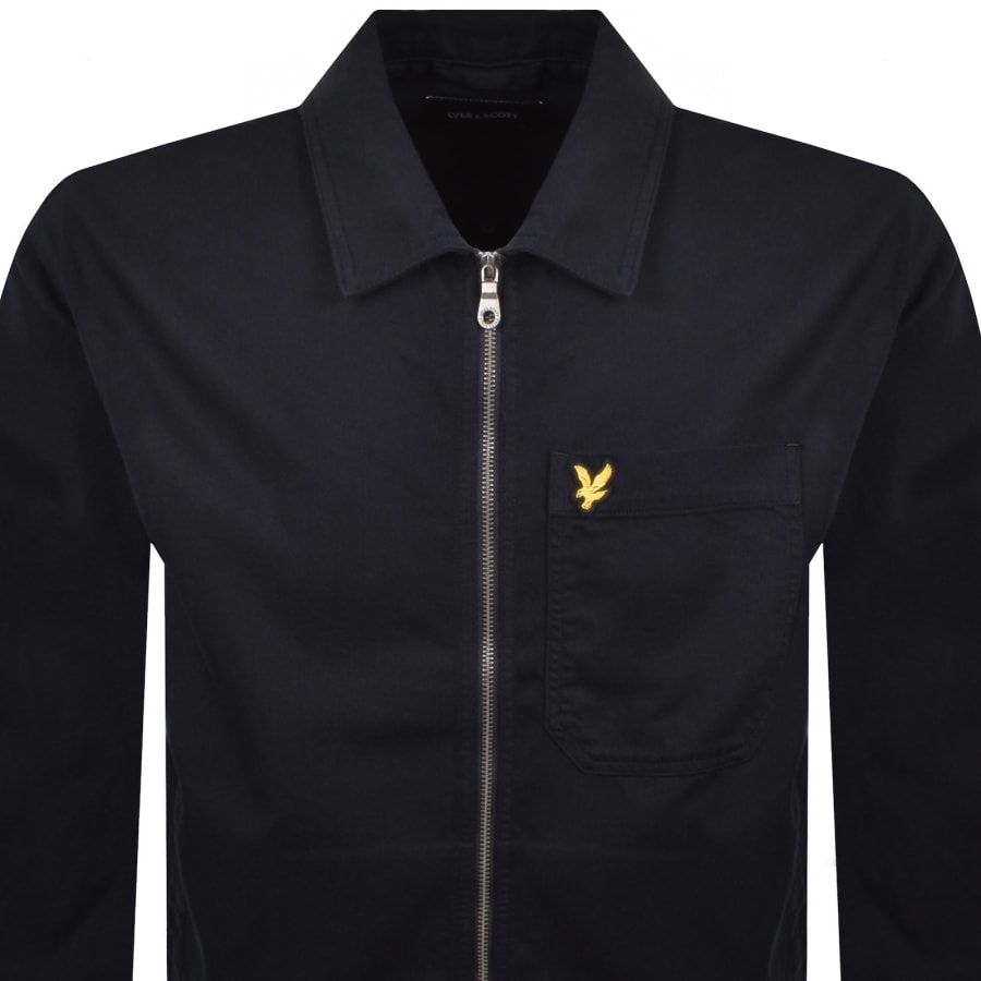 Image number 2 for Lyle And Scott Enzyme Overshirt Navy