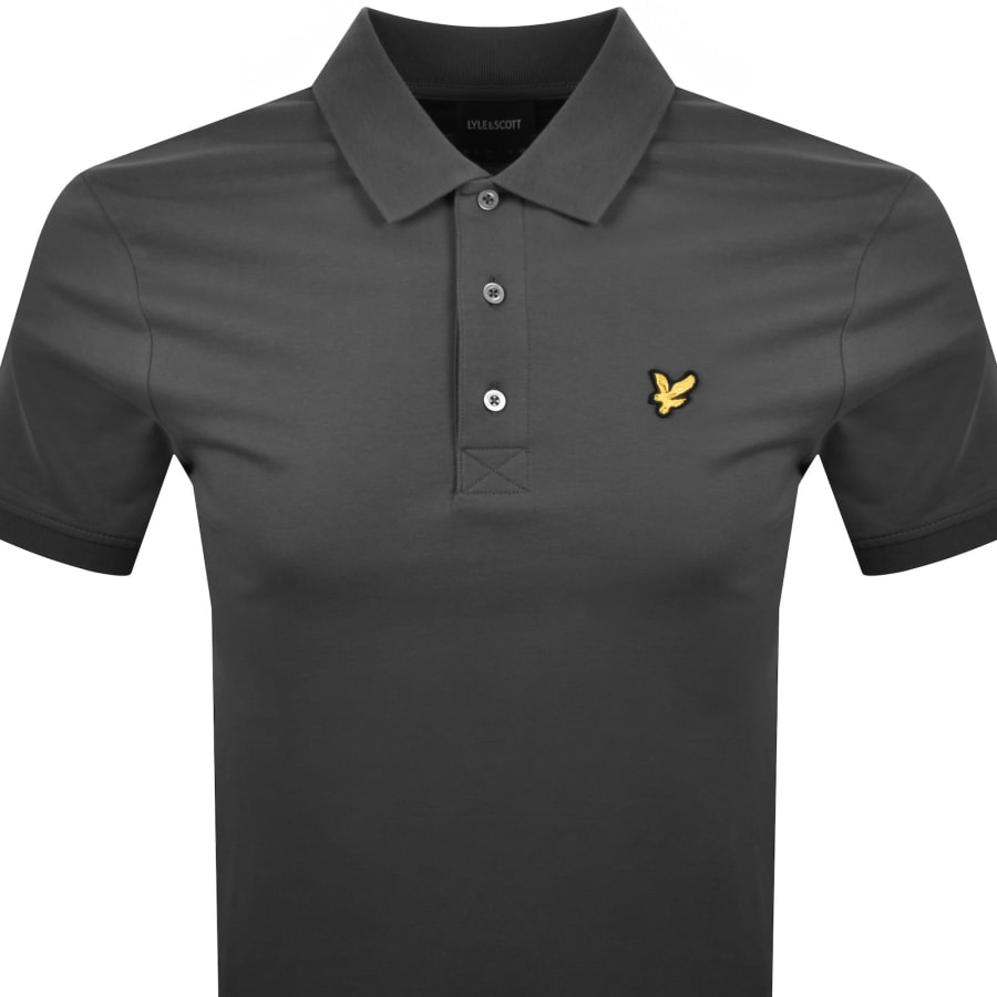 Image number 2 for Lyle And Scott Plain Polo T Shirt Grey