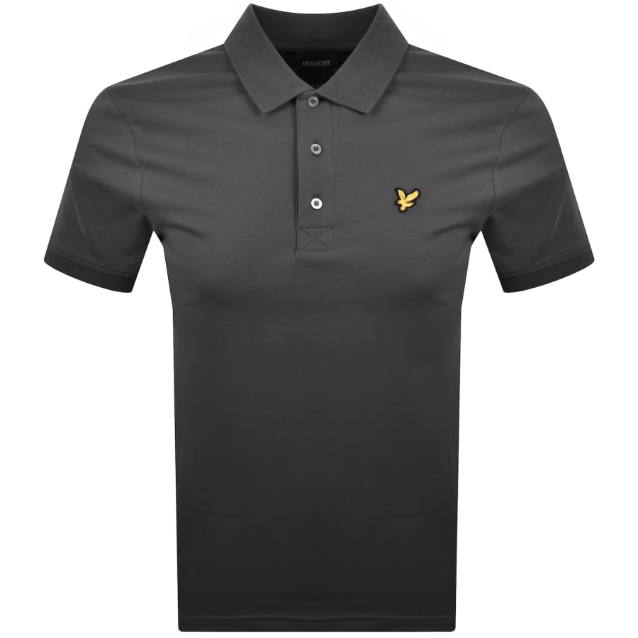 Image number 1 for Lyle And Scott Plain Polo T Shirt Grey