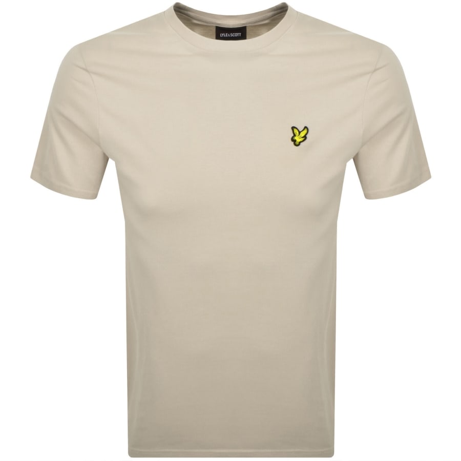 Image number 1 for Lyle And Scott Crew Neck T Shirt Beige