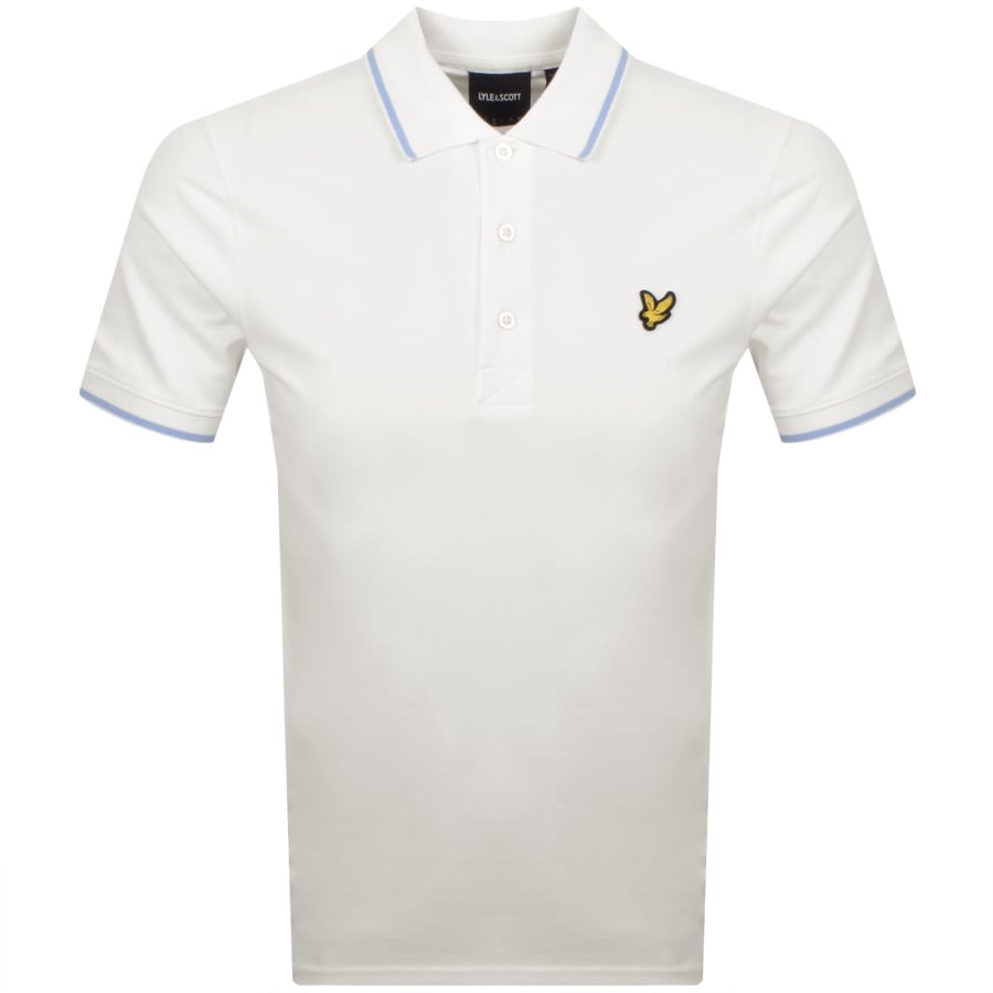 Image number 1 for Lyle And Scott Tipped Polo T Shirt White