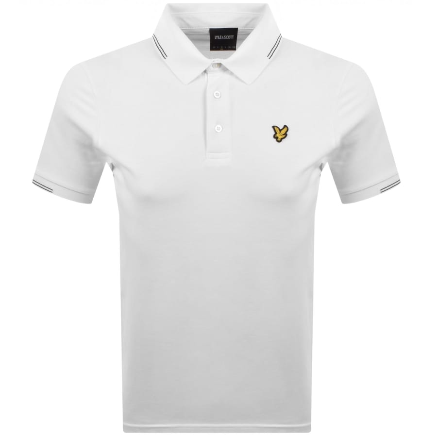 Image number 1 for Lyle And Scott Fine Tipped Polo T Shirt White