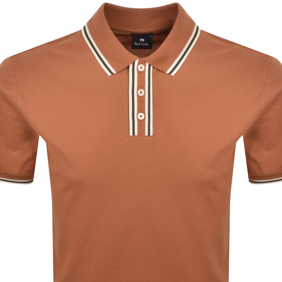 Image number 2 for Paul Smith Polo T Shirt Orange