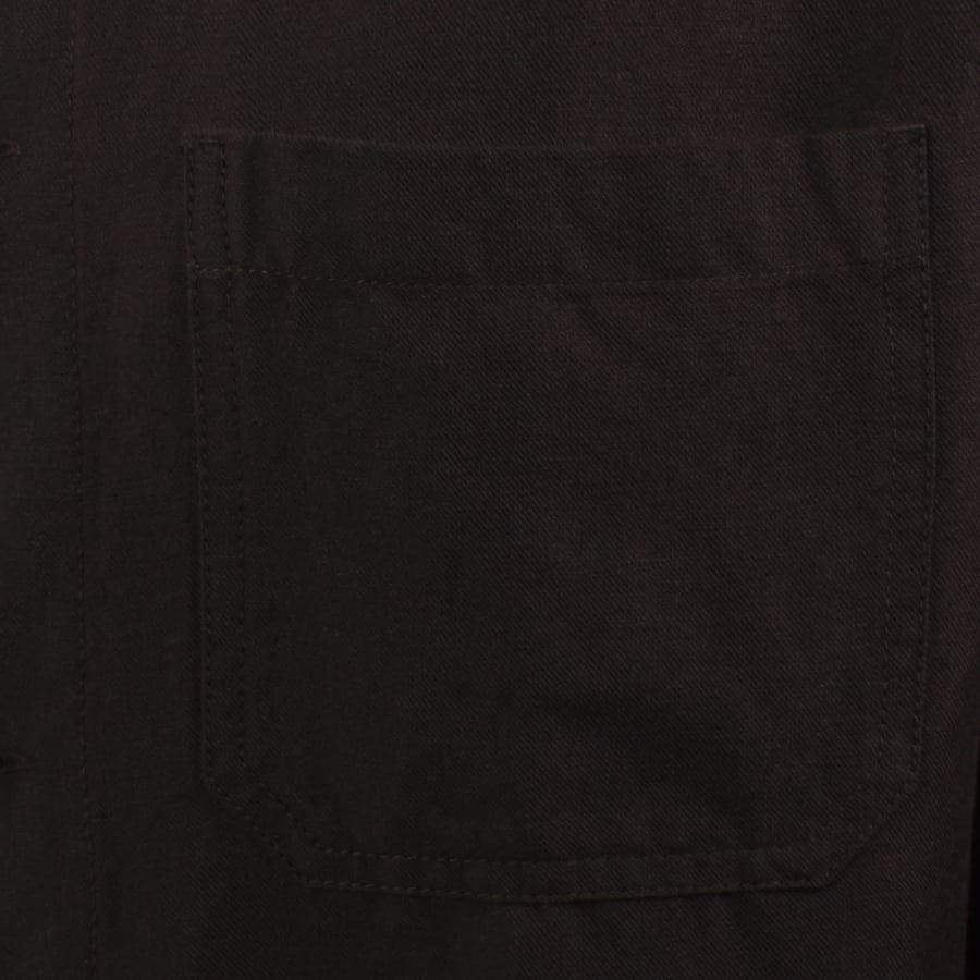 Image number 4 for Lacoste Linen Blend Overshirt Brown
