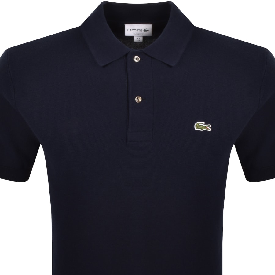 Image number 2 for Lacoste Knit Polo Shirt Navy